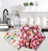 Cocktail kitchen towels in modern kitchen setting near sink colorful dish towels