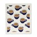 coffee cup design Swedish dishcloth with latte art eco friendly cleaning cloth