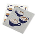 Swedish dishcloth set of 2 with coffee cup design reusable cleaning cloth