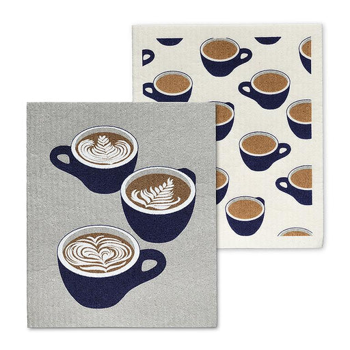coffee cup Swedish dishcloth grey reusable eco friendly cleaning cloth