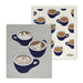 coffee cup Swedish dishcloth grey reusable eco friendly cleaning cloth