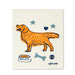 Swedish dishcloth with single dog illustration reusable eco friendly cloth