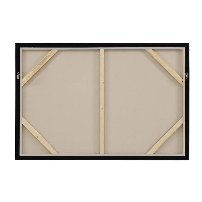 Back view and hanging hardware of Everren Andora framed canvas wall art