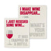 funny wine themed Swedish dishcloth set of 2 reusable eco friendly cleaning cloths