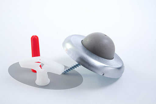 GSH 240 commercial wall stop with rubber bumper and mounting hardware