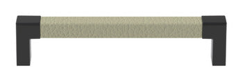 Häfele Elite Leather cabinet handle in Black Oyster finish