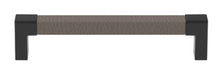 Häfele Elite Leather cabinet handle in Black Pewter finish