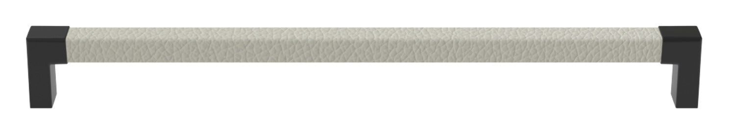 Häfele Elite Leather cabinet handle in Black Winter finish
