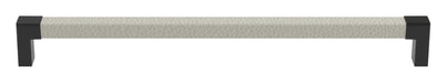 Häfele Elite Leather cabinet handle in Black Winter finish