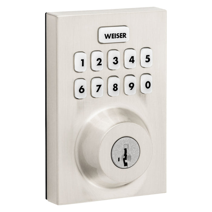 Home Connect Modern 620 Smart Lock with Z-Wave Technology and SmartKey - Satin Nickel - Smart Lock