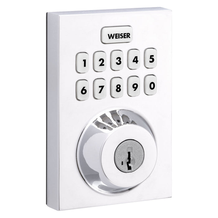 Home Connect Modern 620 Smart Lock with Z-Wave Technology and SmartKey - Polished Chrome - Smart Lock