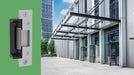 HES 5000 Series electric strike shown in commercial access control application