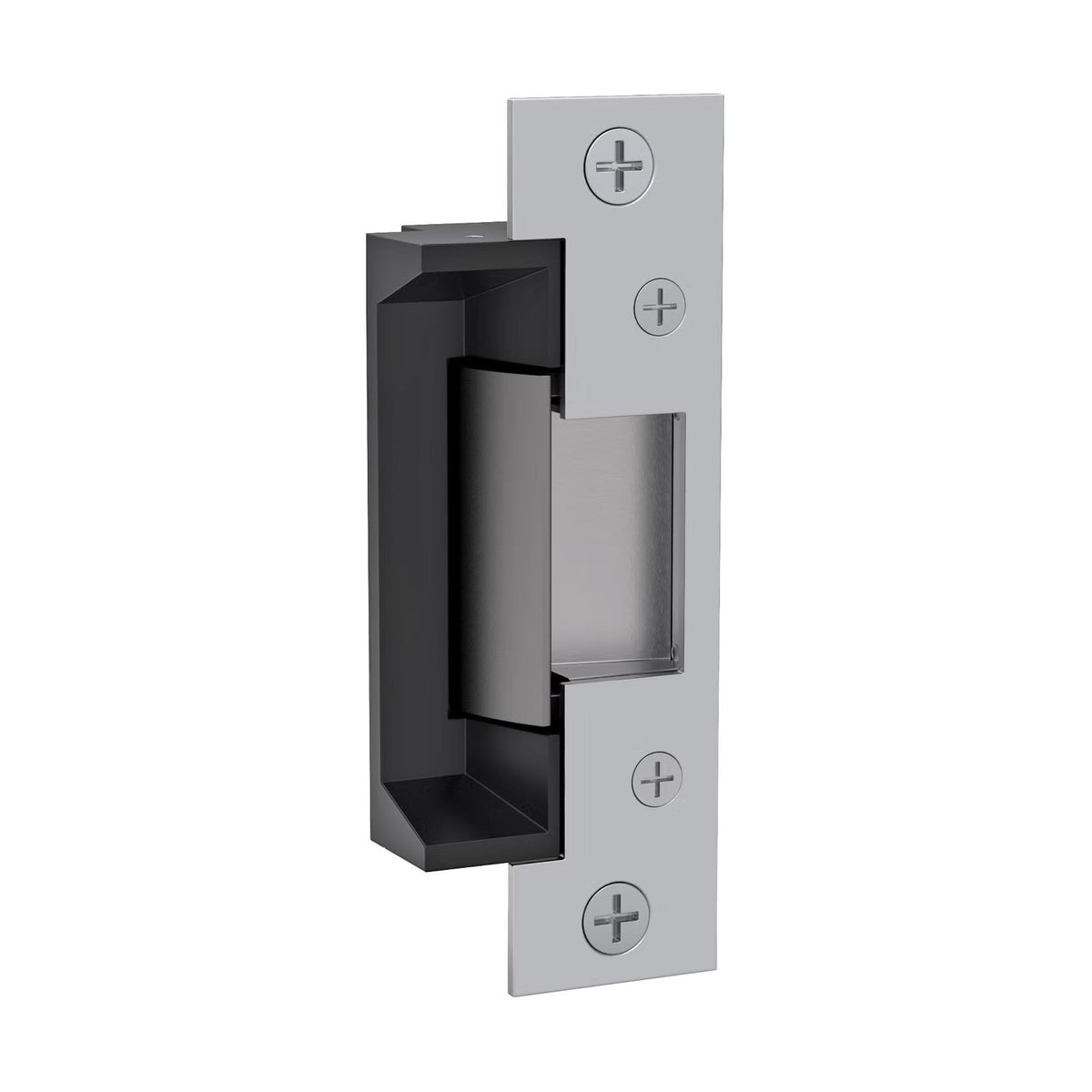Angled view of HES 5000 Series compact electric strike