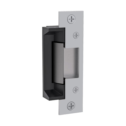 Angled view of HES 5000 Series compact electric strike