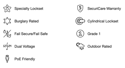 Key features and certifications of HES 5200 Series electric strike
