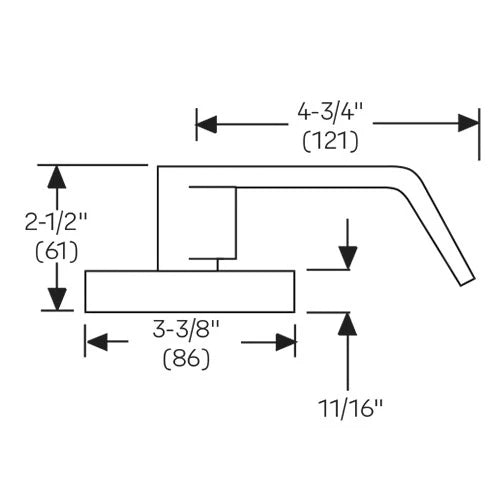 ACCENTRA 4655LN Single Dummy Lever Trim