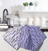 Lavender kitchen towels in modern kitchen setting soft purple dish towels near sink