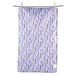 Lavender print kitchen towel vertical pattern purple floral absorbent eco friendly fabric