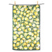 Green lemon kitchen towel pattern citrus design double sided absorbent reusable dish towel