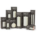 Luxlite flameless LED candles displayed with black retail packaging