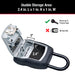 Internal storage dimensions of the Master Lock 5400D portable key lock box