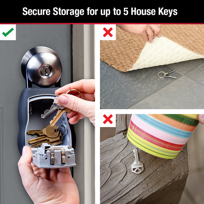 Master Lock 5400D secure storage compartment for up to five house keys