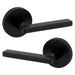 Weiser Halifax Passage Door Lever Round Matte Black Modern Interior Door Handle
