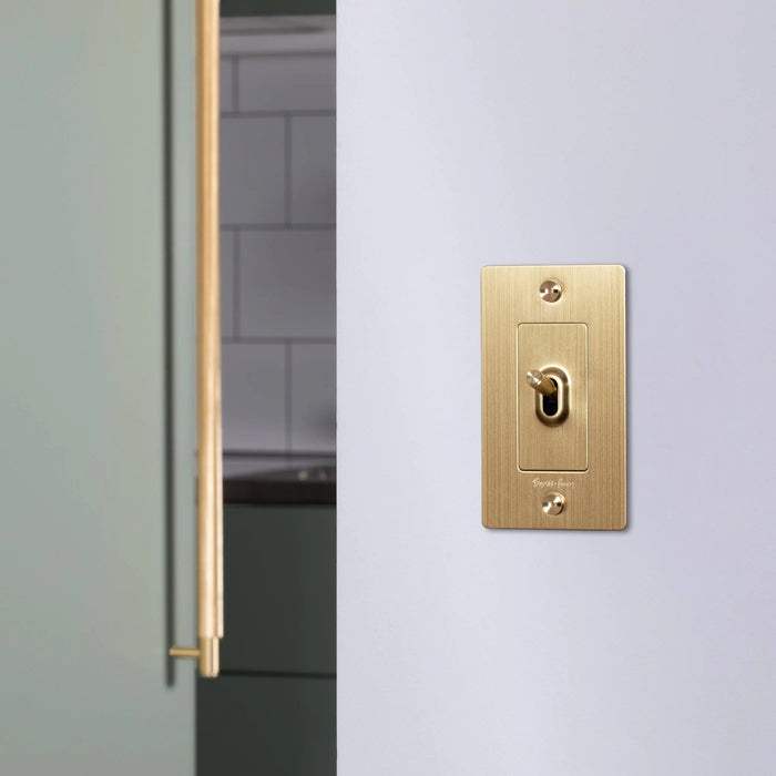 Buster + Punch 1-Gang Toggle Switch – Cross - 1G Toggle