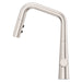 Pfister Asari polished chrome single handle pull-down kitchen faucet angled view