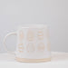 Video showing the Abbott patterned egg stoneware mug from multiple angles