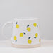 Video showcasing the Abbott wide base stoneware mug with lemon design from multiple angles