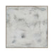 Renwil Abadie OL2159 hand-painted neutral abstract canvas art with a cream veneer solid wood frame