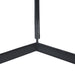 Close-up detail of black cast aluminum base on Renwil Avila accent table