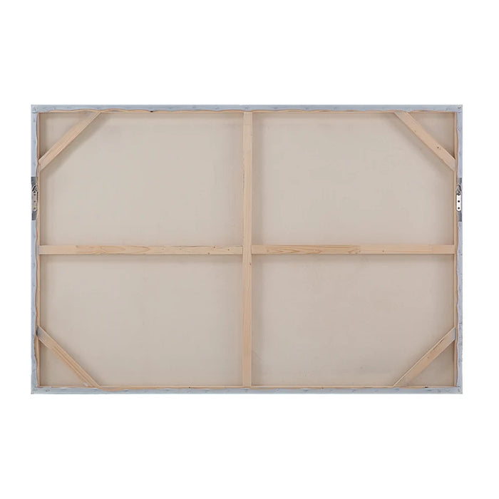 Back view of Renwil Benalla canvas wall art showing the wooden supports and hanging hardware
