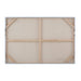 Back view of Renwil Benalla canvas wall art showing the wooden supports and hanging hardware