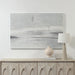 Renwil Benalla neutral textured canvas art displayed above a contemporary console table