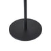 Close-up detail of black iron pedestal base on Renwil Bethany accent table