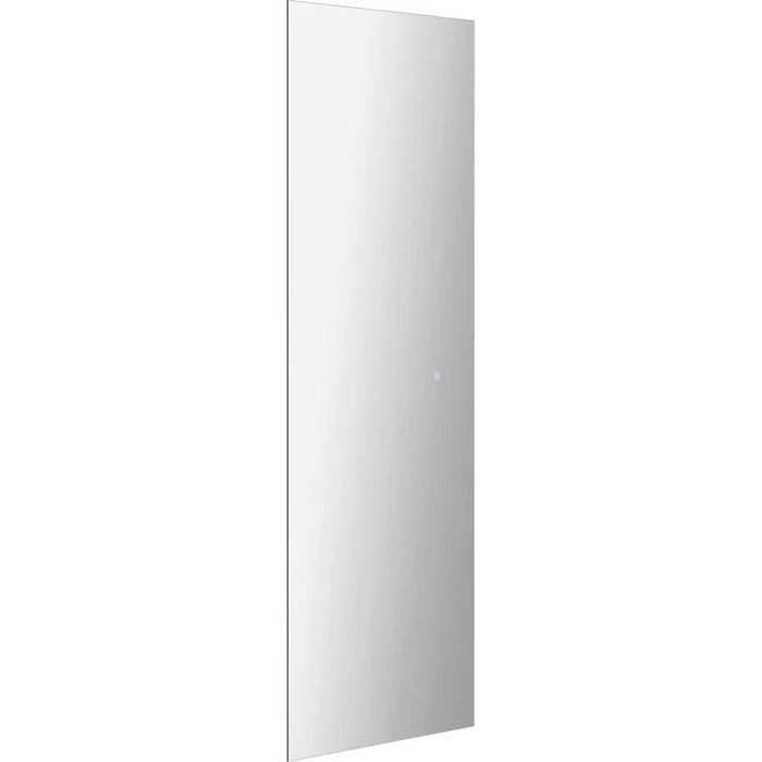 Angled view of the Renwil Bexley rectangular LED wall mirror