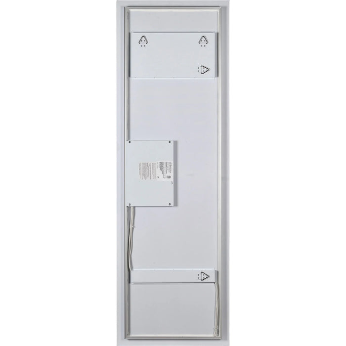 Rear view of the Renwil Bexley LED mirror showing mounting hardware and electrical connection