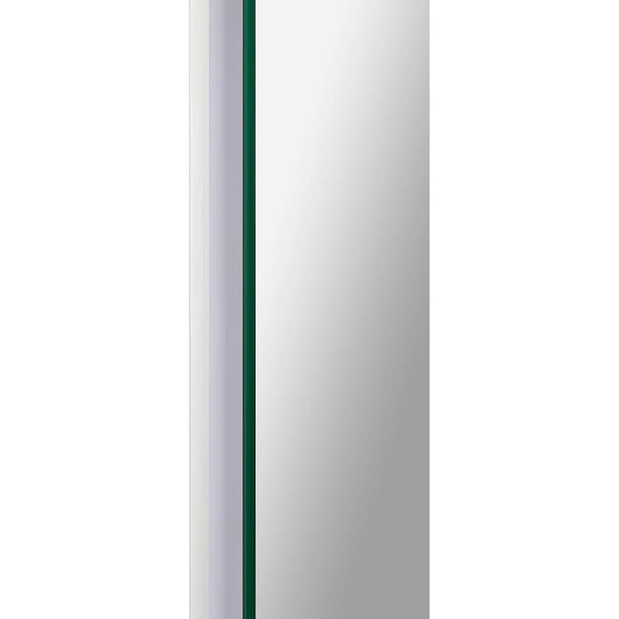 Close-up of the integrated LED light edge on the Renwil Bexley mirror