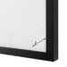 Close-up of black wood frame and glass covering on Renwil Carife wall art