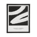 Front view of Renwil Carife Lignes Libres black and white framed print