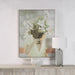 Renwil Casoria floral canvas wall art displayed above a modern console table
