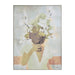 Renwil Casoria OL2116 hand-painted floral canvas wall art with champagne frame