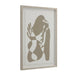 Angled view of the first Renwil Cybel framed abstract wall print