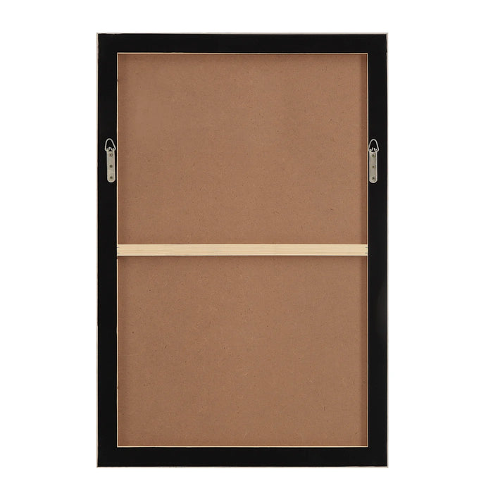 Back view of the Renwil Cybel framed wall art showing the hanging hardware
