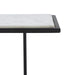 Close-up of Renwil Danica natural white marble tabletop