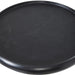 Top detail of black acacia wood tabletop on Renwil Hull accent table