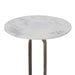 Close-up of Renwil Irene natural white marble tabletop