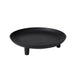 Renwil Kaleido round black cast aluminum decorative tray with raised feet